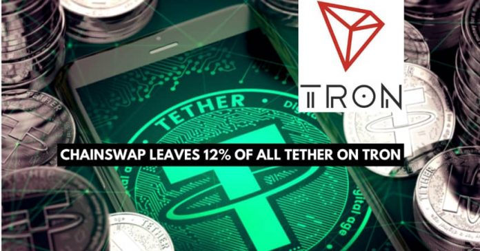 About 12% of All Tether is on the Tron Network