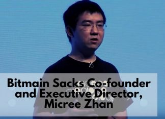 Bitmain Sacks Co-founder and Executive Director, Micree Zhan