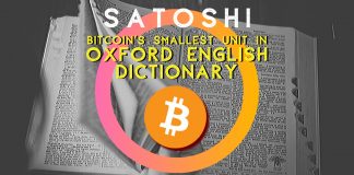 There is a ‘Satoshi’, Bitcoin’s Smallest Unit in Oxford English Dictionary