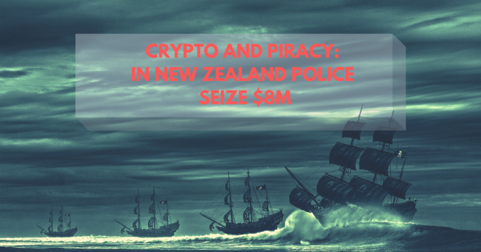 Crypto and Piracy: In New Zealand Police Seize $8M