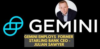 Gemini Employs Former Starling Bank Executive
