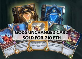 gods unchanged card sold for 210 eth