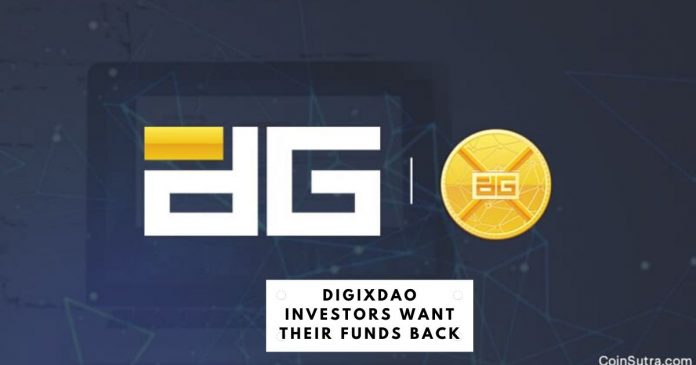 DigixDAO Investors Want Their Funds Back