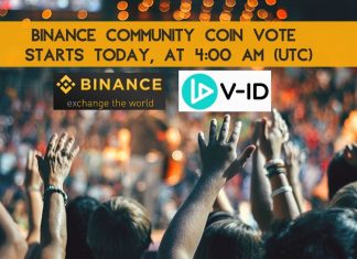 V-ID Binance Community Coin Vote and Giveaway