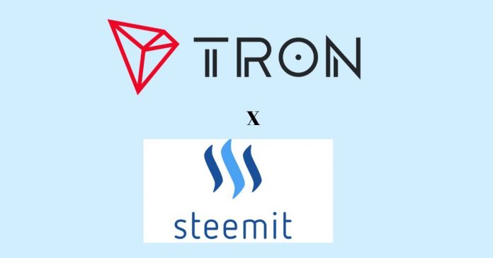 tron partners with steemit