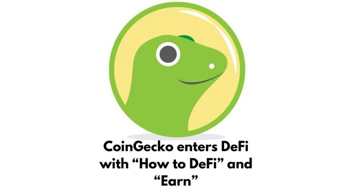 CoinGecko enters DeFi with “How to DeFi” and “Earn”