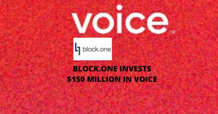 Block.one Invests $150m in Voice