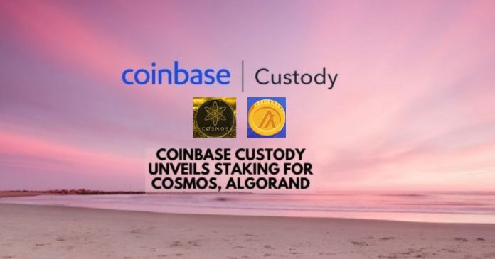 Coinbase Custody Unveils ATOM, ALGO Staking