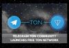 Telegram TON community Launches Free TON Network