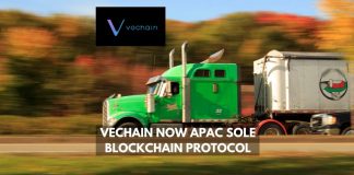 Vechain now APAC sole blockchain protocol