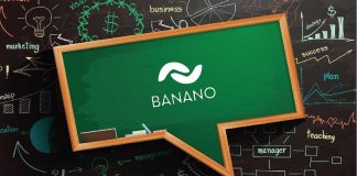 banano logo on chalkboard