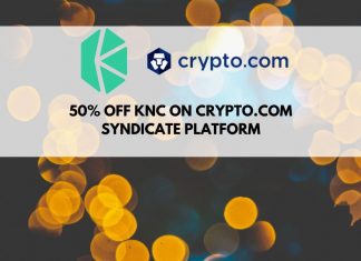 50% off Kyber Network (KNC) on crypto.com syndicate platform