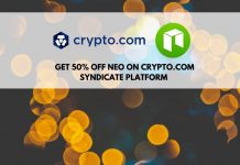 Get 50% off NEO tokens on Crypto.com syndicate platform
