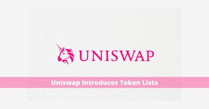 Uniswap introducerar tokenlistor