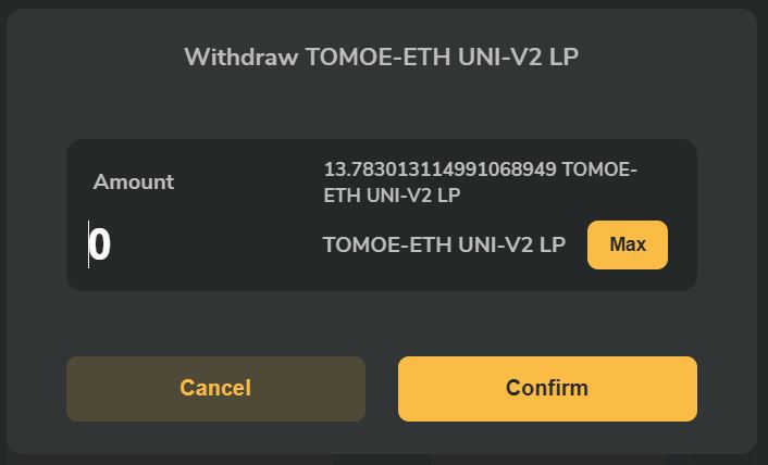 Withdrawing UNI-V2 LP tokens.