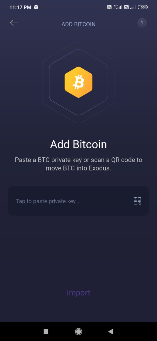 add bitcoin wallet
