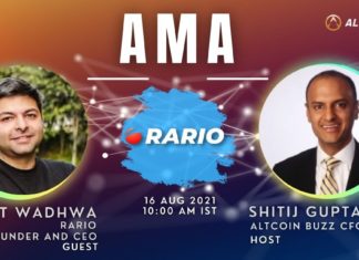 Rario AMA – Session With Ankit Wadhwa, Founder & CEO