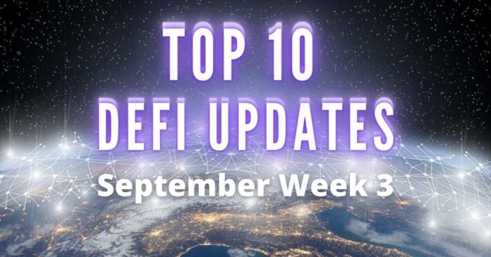 DeFi updates Week 3 september