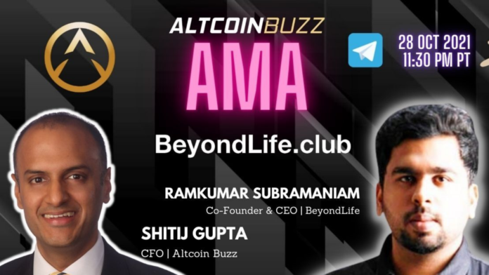 Beyond Life AMA with Altcoin Buzz