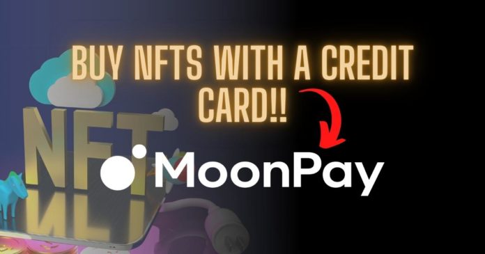 buy NFTs with a CC on Moonpay