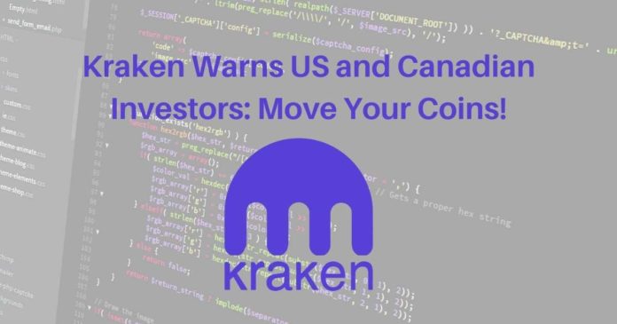 Centralized Exchange Kraken Issues Warning