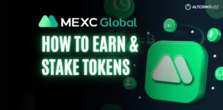how to earn and stake tokens in MEXC
