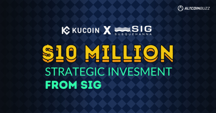 10 million investment KuCoin SIG