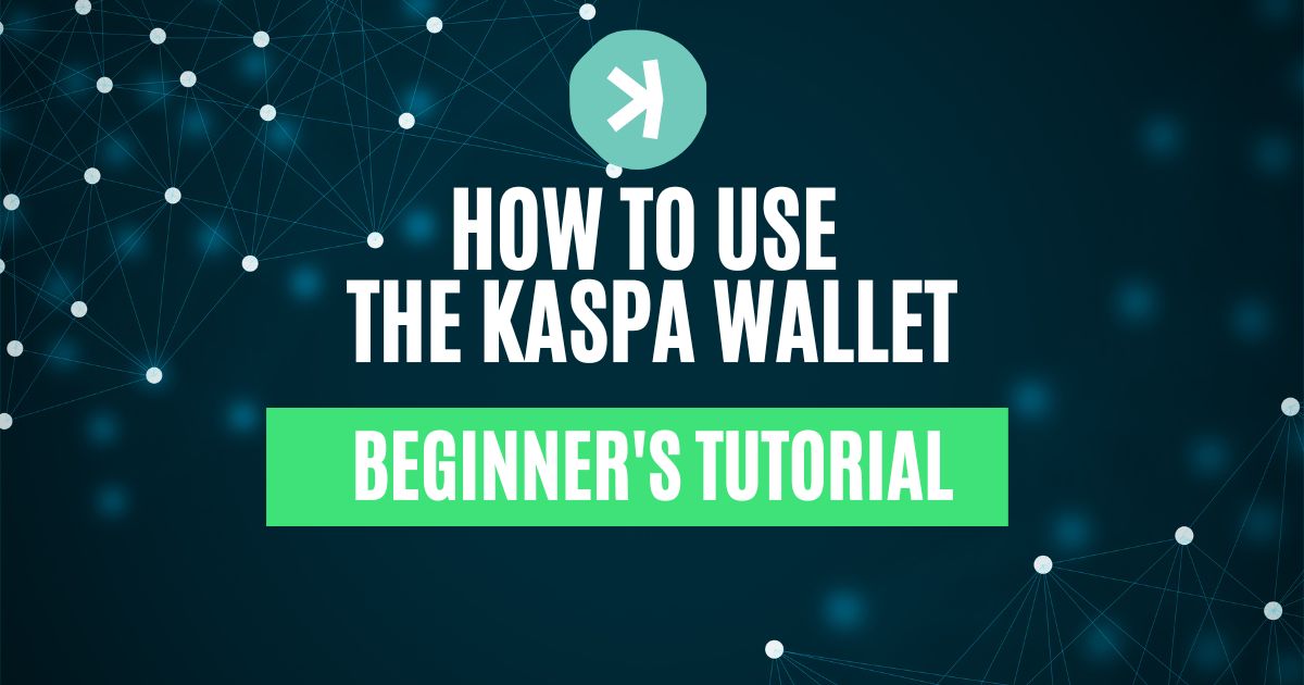 How To Use The Kaspa Wallet