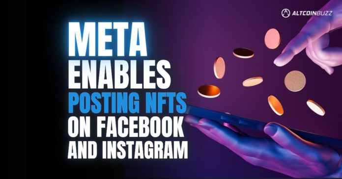 meta enables NFTs on facebook and instagram