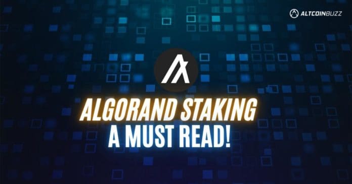 Algorand (ALGO) Staking - A Must Read!!!