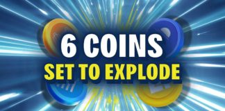 6 coins set to explode