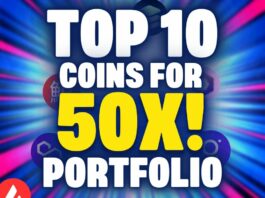 top 10 coins for 50x your portfolio in the bull run