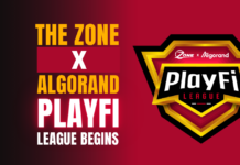 the zone x algorand playfi league