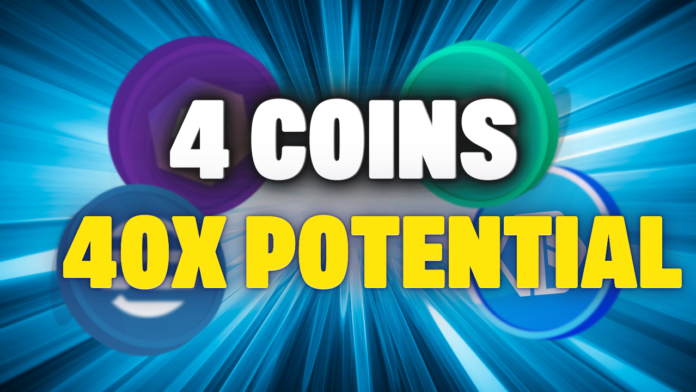 4 coins with 40x potential in bear market