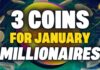 3 coins for millionaires