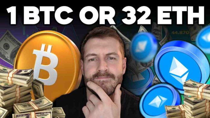 BEST CRYPTO For MAXIMUM GAINS - 1 Bitcoin or 32 ETH??