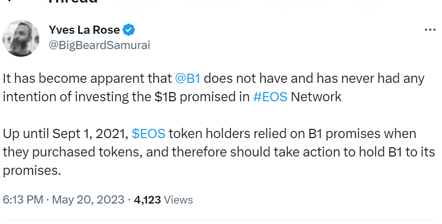 EOS Sues Block.one Over Legal Dispute
