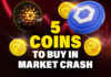 5 coins to uy in the market crash