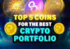 top 5 coins for the best crypto portfolio