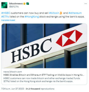 HSBC bitcoin etf