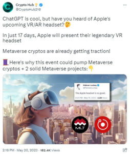 Apple VR render network