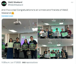 web3 weekend asia winners