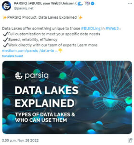 parsiq data lakes