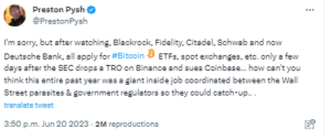 Bitcoin ETF the sec blackrock
