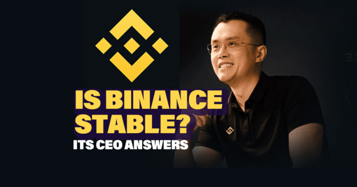 Is Binance Stable? Its CEO Answers