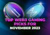 Top Web3 Gaming Picks for November 2023
