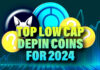 Top Low Cap DePIN Coins for 2024