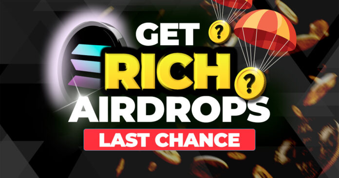 5 White Hot SOLANA Crypto Airdrops - Qualify NOW For Huge Gains