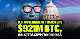 U.S. Government Transfers $921M BTC, Bolsters Crypto Holdings
