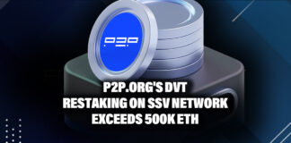 P2P.org's DVT restaking on SSV Network exceeds 500k ETH